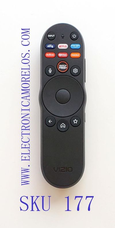CONTROL REMOTO ORIGINAL PARA SMART TV VIZIO ((NUEVO)) COMANDO DE VOZ / NUMERO DE PARTE XRT270 / 00111200159 / A03B014F9748 / A03B0159814D / A03B0166D33D / 2322/V6.00.1